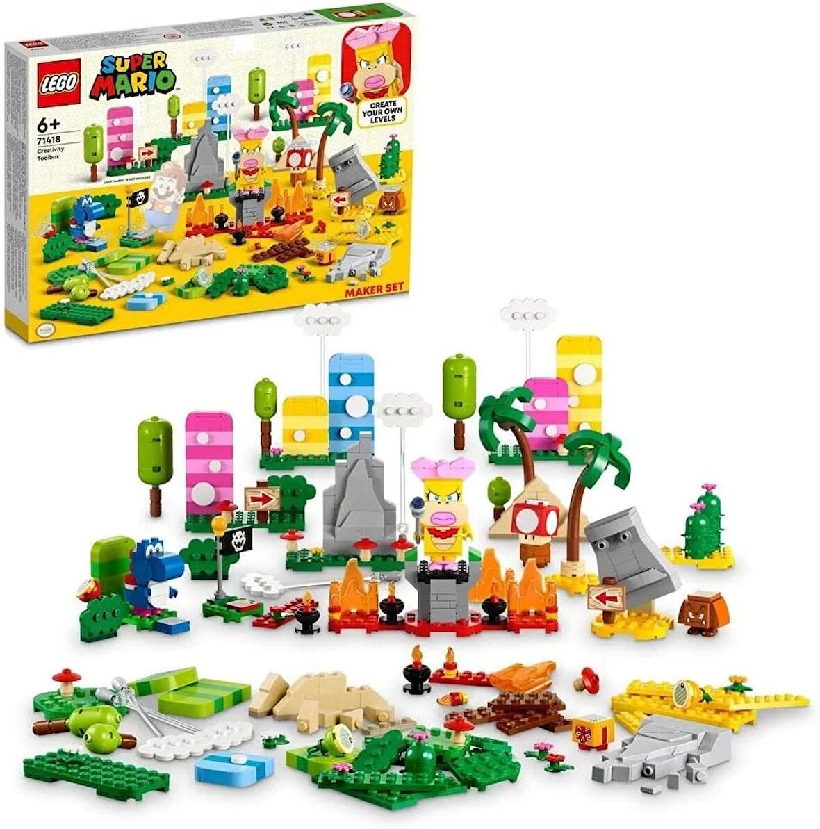 LEGO® Super Mario™ Yaratıcılık Araç Kutusu Yapım Seti 71418 - 6 Yaş ve Üzeri Çocuklar için Koleksiyo