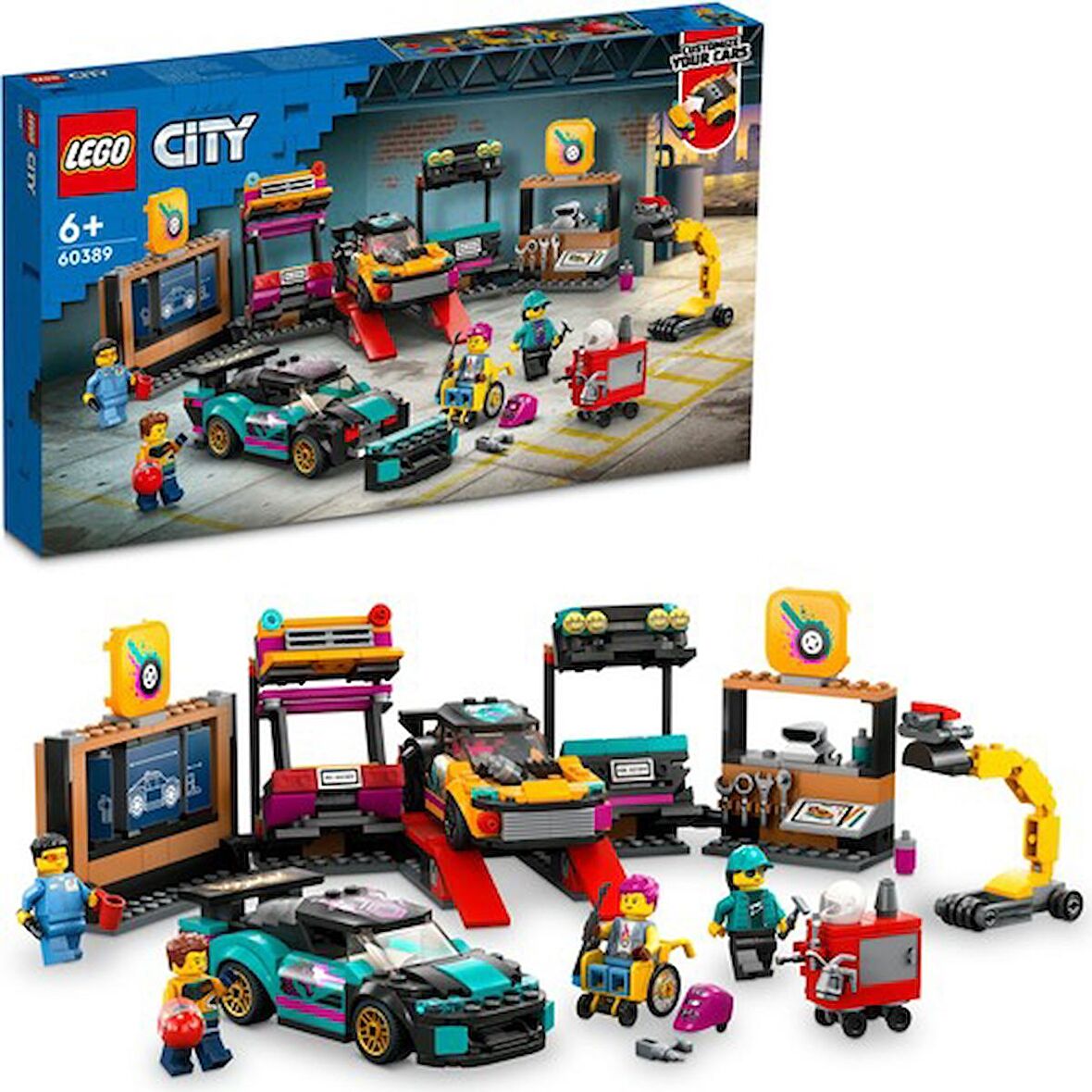 Lego City Araç Modifiye Atölyesi 60389 Lisanslı Ürün