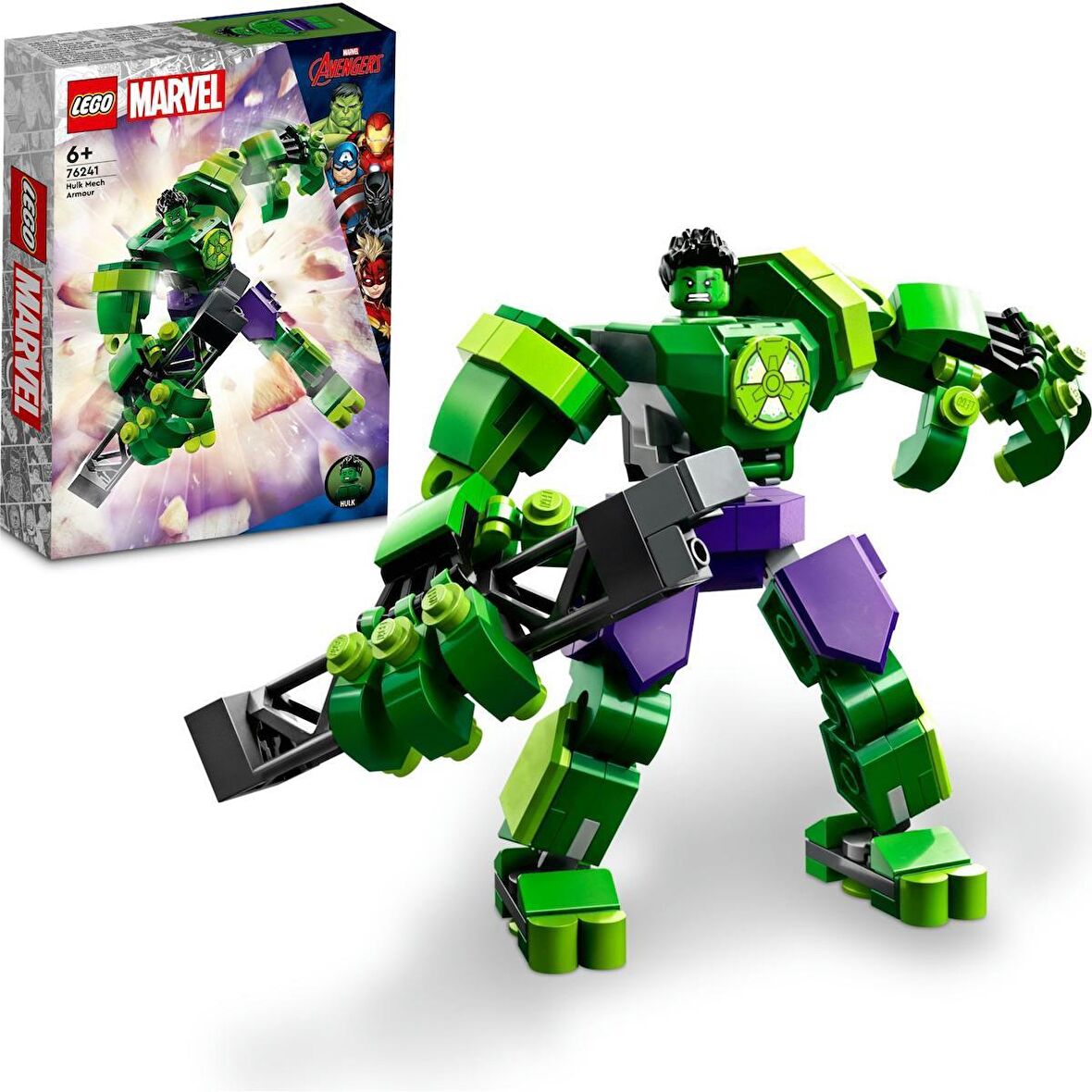 LEGO® Marvel Hulk Robot Zırhı 76241 - 6 Yaş ve Üzeri Çocuklar Için Avengers Figürü Oyuncak Yapım Seti (138 Parça