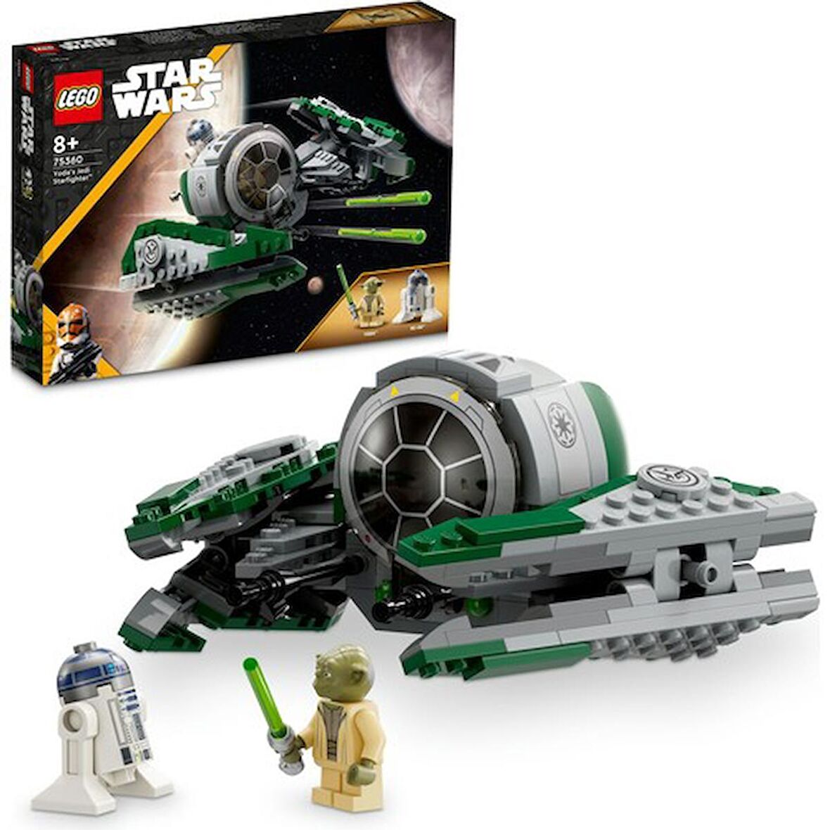 LEGO® Star Wars™ Yoda'nın Jedi Starfighter'ı ™ Klon Savaşları 75360 - 8 Yaş ve Üzeri Star Wars Hayranı Çocuklar Için Yaratıcı Oyuncak Yapım Seti (253 Parça)