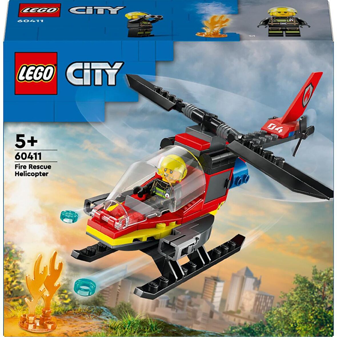 Lego City 60411 İtfaiye Kurtarma Helikopteri