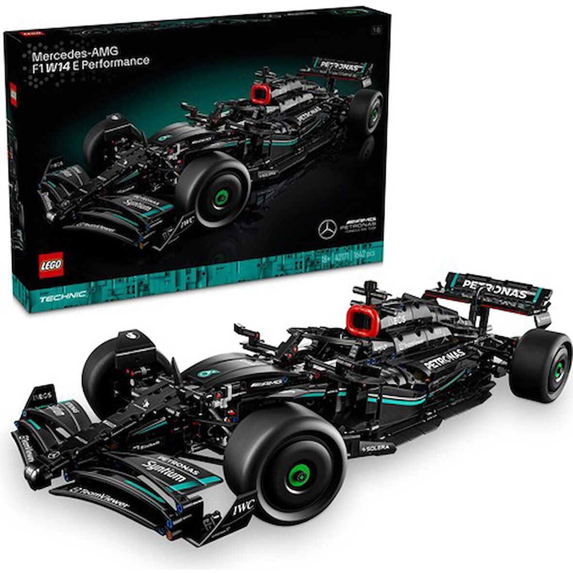 LEGO® Technic Mercedes-Amg F1 W14 E Performance 42171 - Yetişkinler Için Koleksiyonluk Yaratıcı Yarış Arabası Modeli Yapım Seti (1642 Parça)