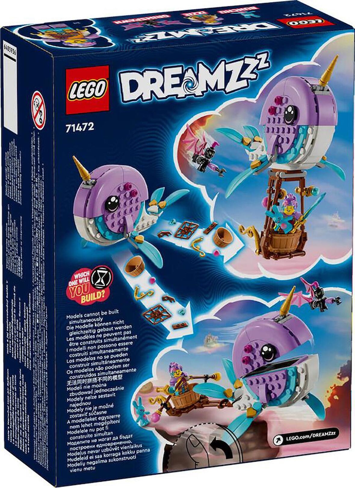 LEGO Dreamzzz 71472 Izzie's Narwhal Hot-Air Balloon