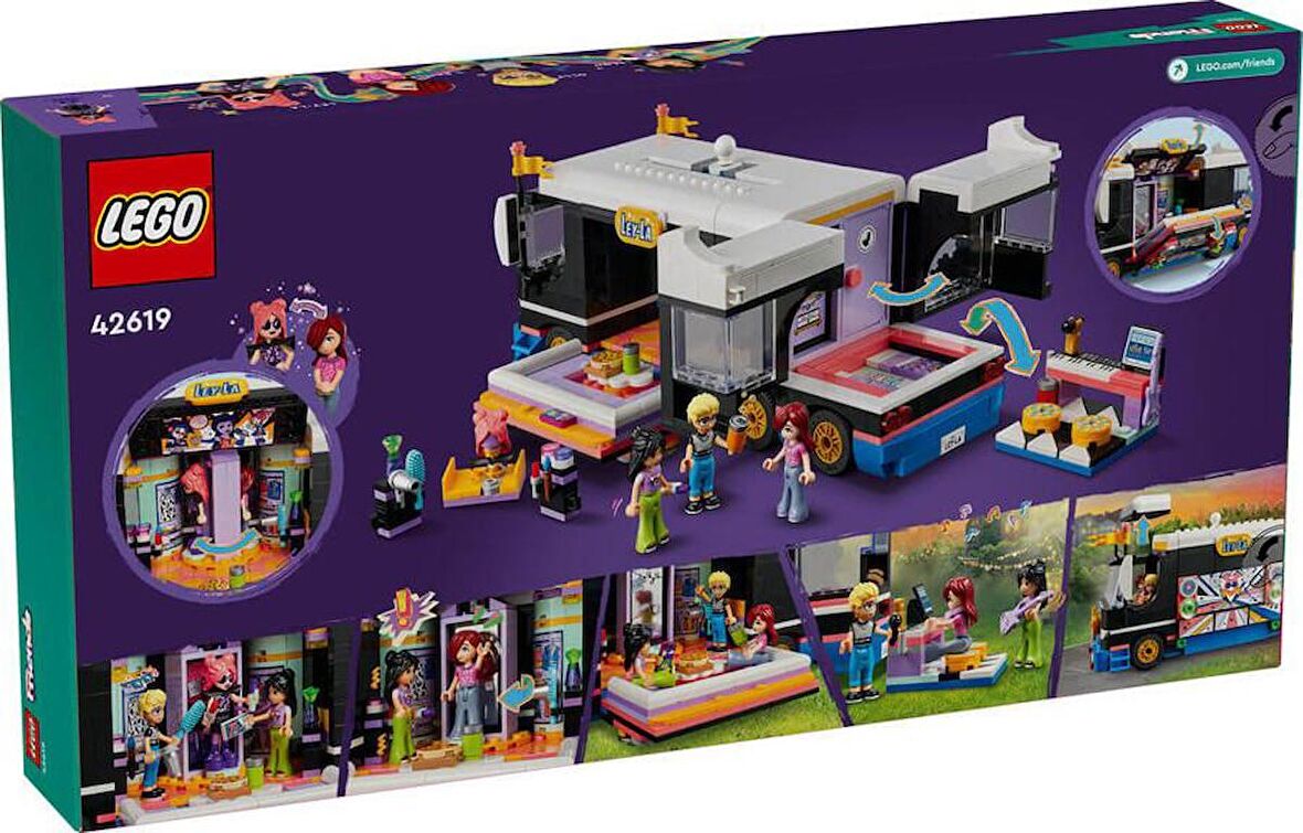 LEGO Friends 42619 Pop Star Music Tour Bus