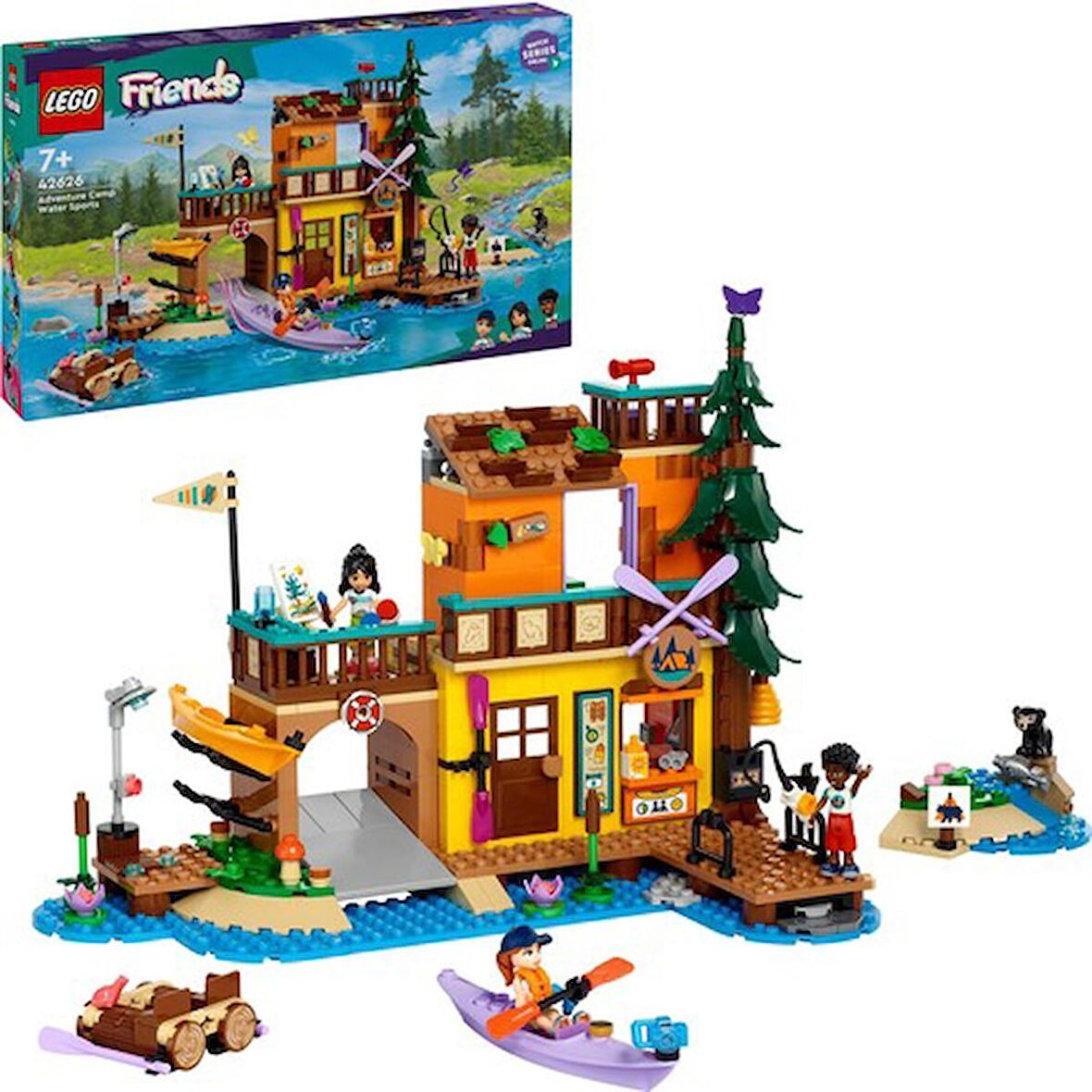 LEGO® Friends Macera Kampı Su Sporları 42626 (628 Parça)