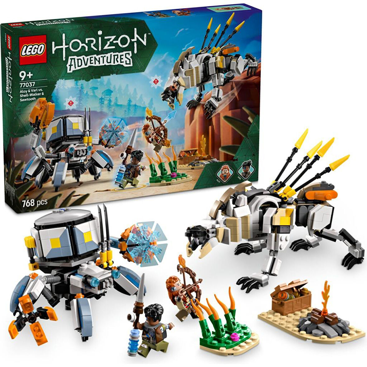 LEGO 77037 Horizon Adventures™ Aloy ve Varl, Metalkabuk ve Hızardiş’e Karşı 77037