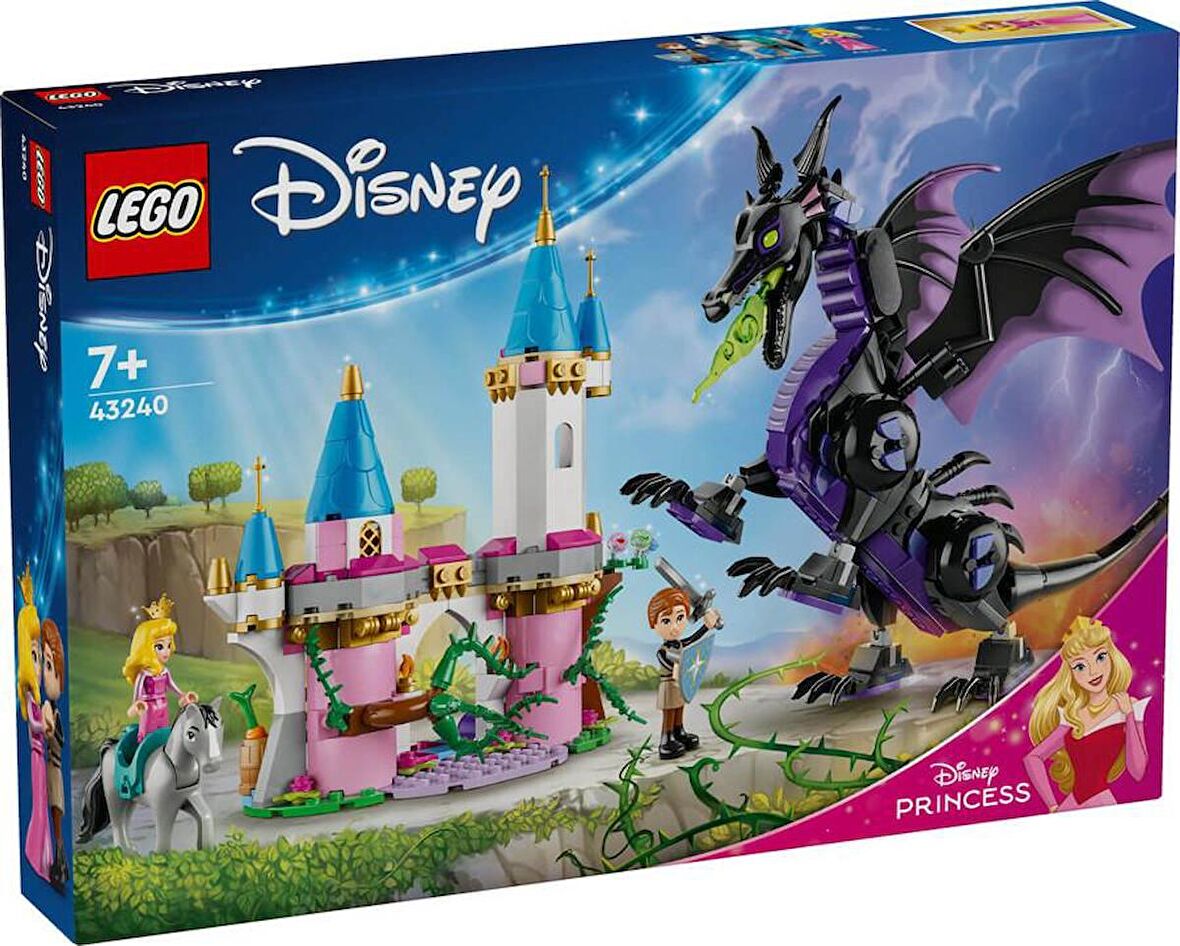 LEGO Disney 43240 Maleficent's Dragon Form and Aurora's Castle