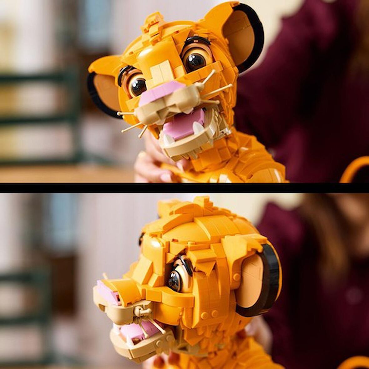 LEGO® | Disney Genç Aslan Kral Simba 43247 # Yetişkinler İçin Koleksiyonluk ve Sergilenebilir Yaratıcı Hayvan Figürü Yapım Seti (1445 Parça)