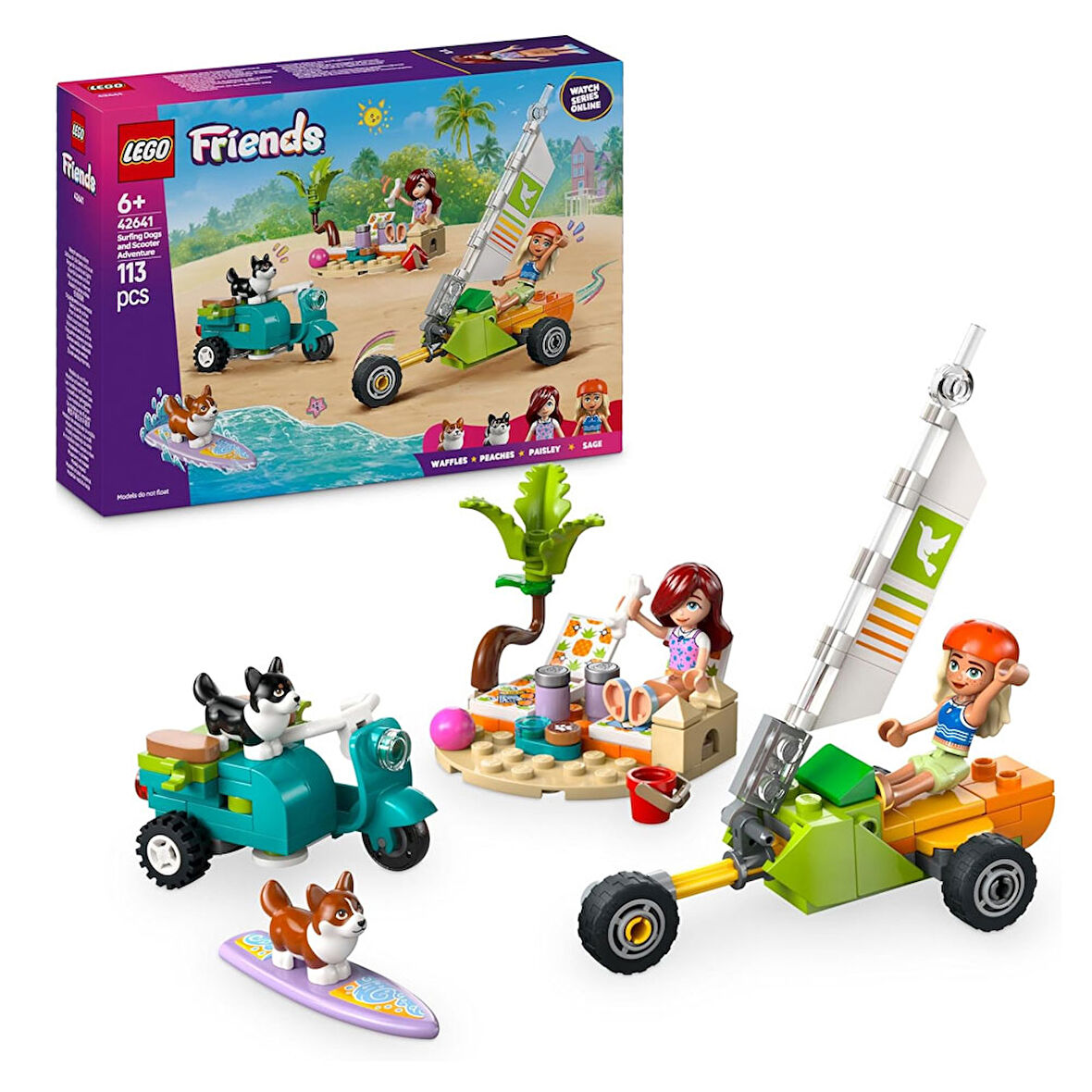 LEGO Friends Sörfçü Köpekler ve Scooter Macerası 42641