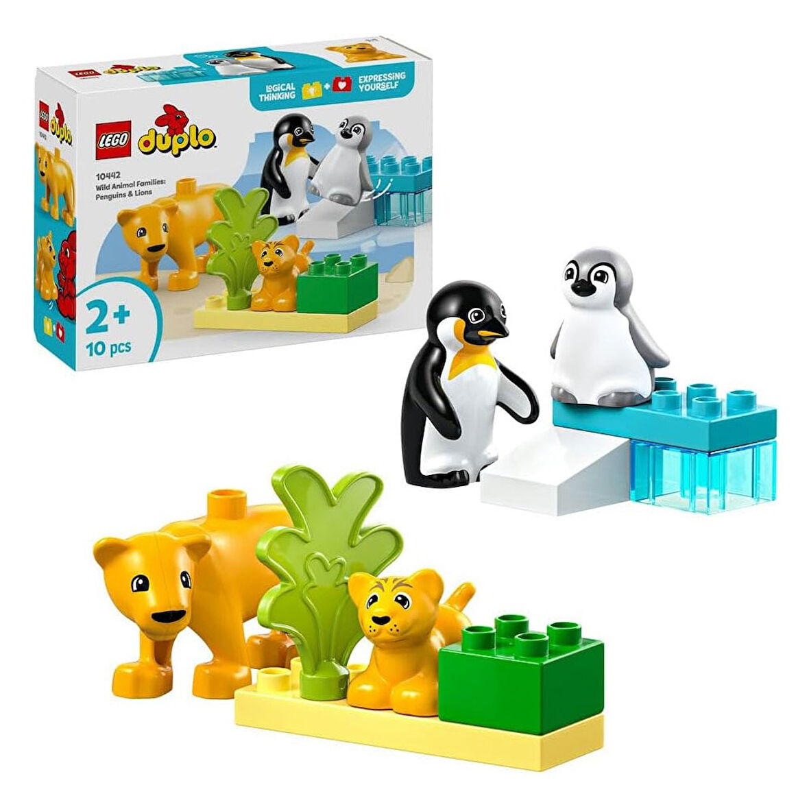 LEGO DUPLO Kasabası Vahşi Hayvan Aileleri: Penguenler ve Aslanlar 10442
