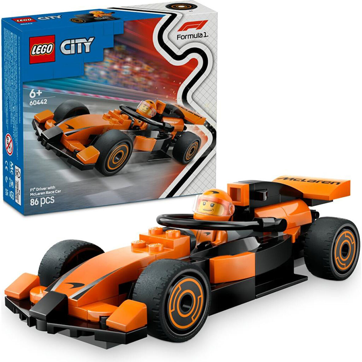 LEGO 60442 City McLaren Yarış Arabalı F1® Sürücüsü