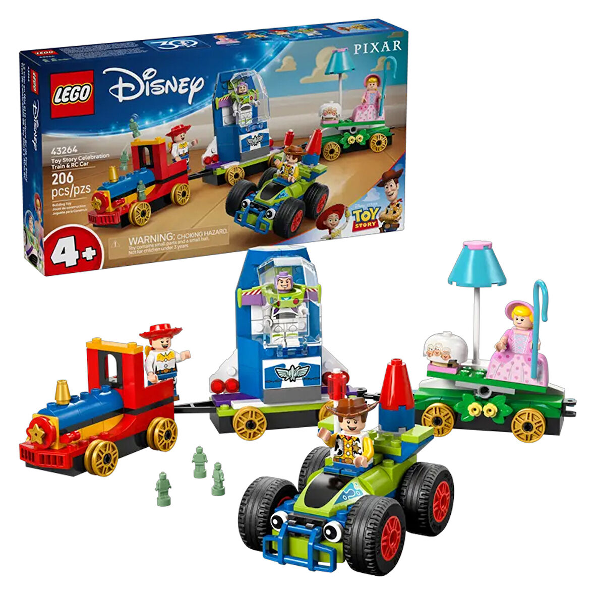 LEGO Disney Oyuncak Hikayesi Kutlama Treni ve RC Araba 43264