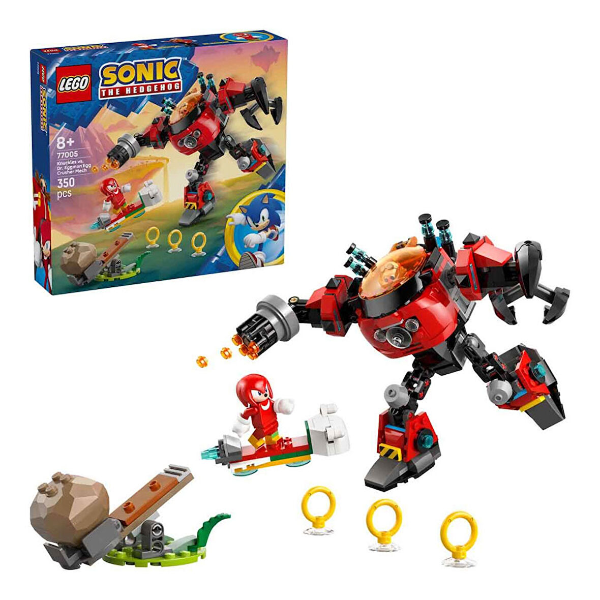 LEGO Sonic the Hedgehog Knuckles, Dr. Eggman’ın Egg Crusher Robotuna Karşı 77005