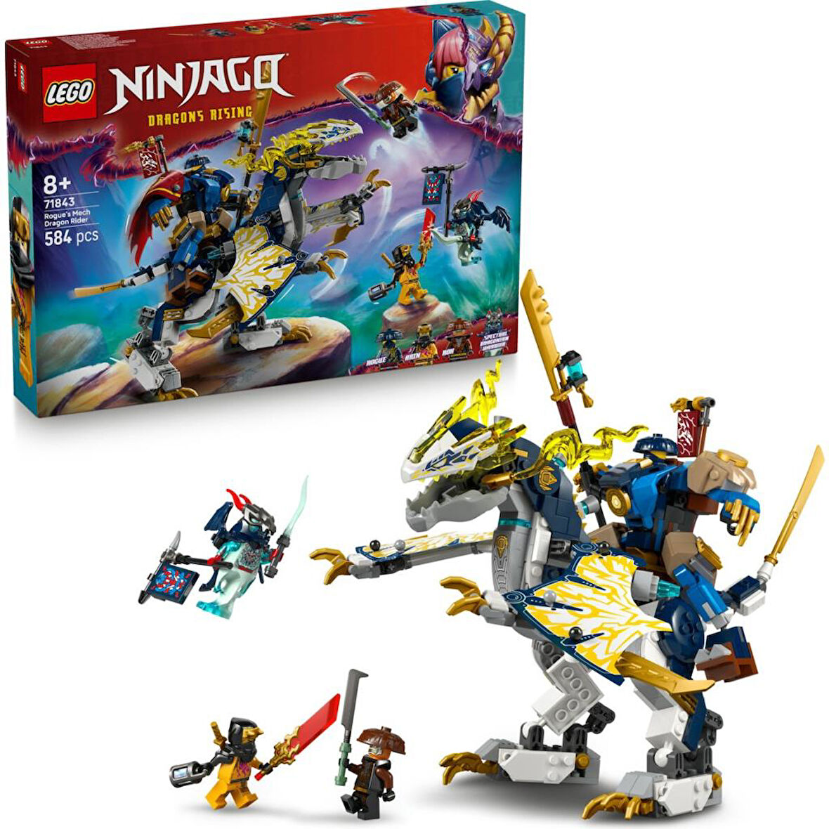 LEGO 71843  Nınjago Rogue’un Robot Ejderha Binicisi