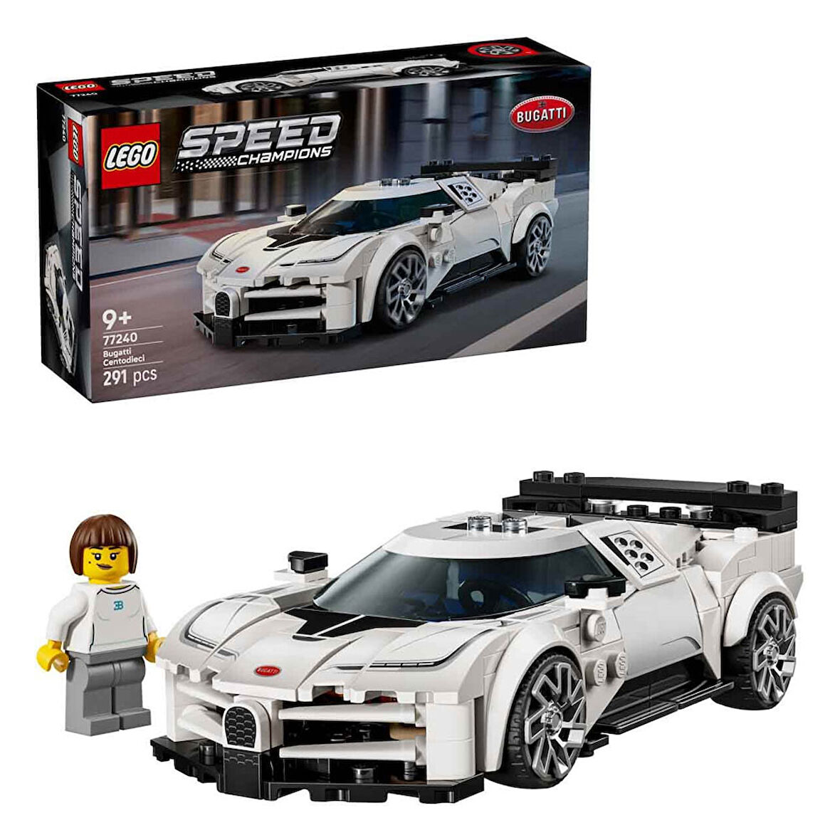 LEGO Speed Champions Bugatti Centodieci Hiper Spor Araba 77240