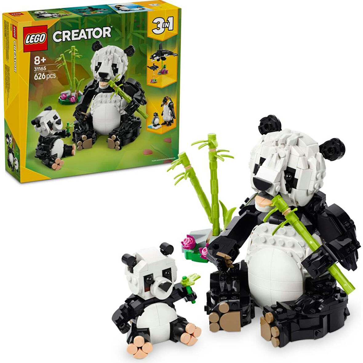 LEGO 31165 Creator 3’ü 1 Arada Vahşi Hayvanlar: Panda Ailesi 31165 