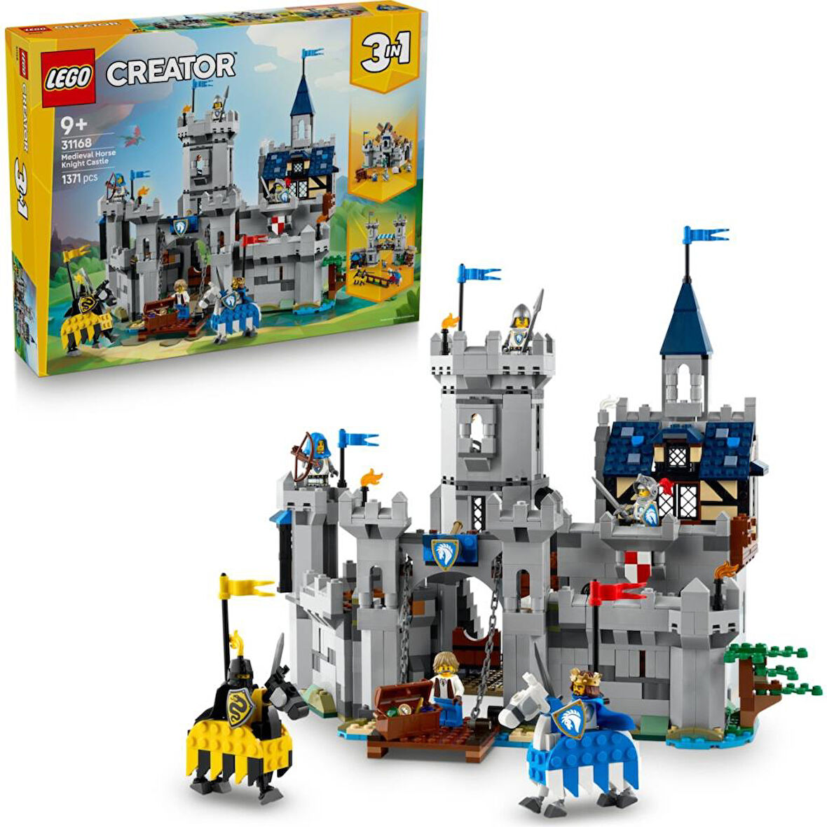 LEGO 31168 Creator 3'ü 1 Arada Orta Çağ Atlı Şövalye Kalesi