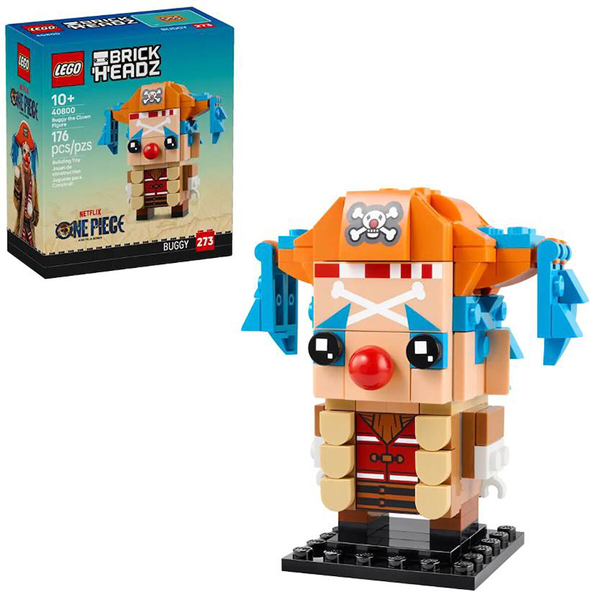 Lego Brickheadz One Piece Buggy the Clown Figure 40800