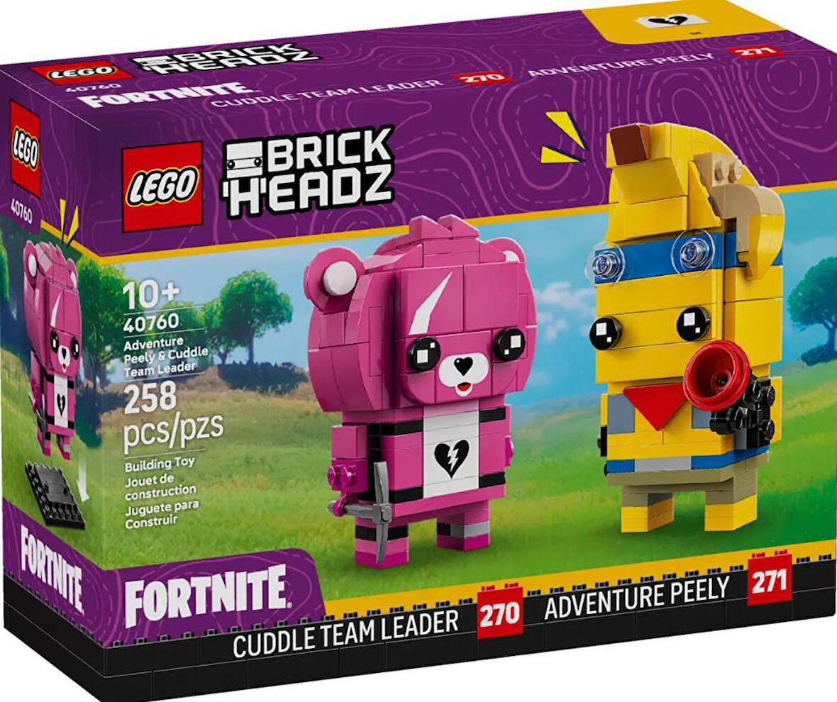 Lego Brickheadz Fotrnite Adventure Peely & Cuddle Team Leader 40760