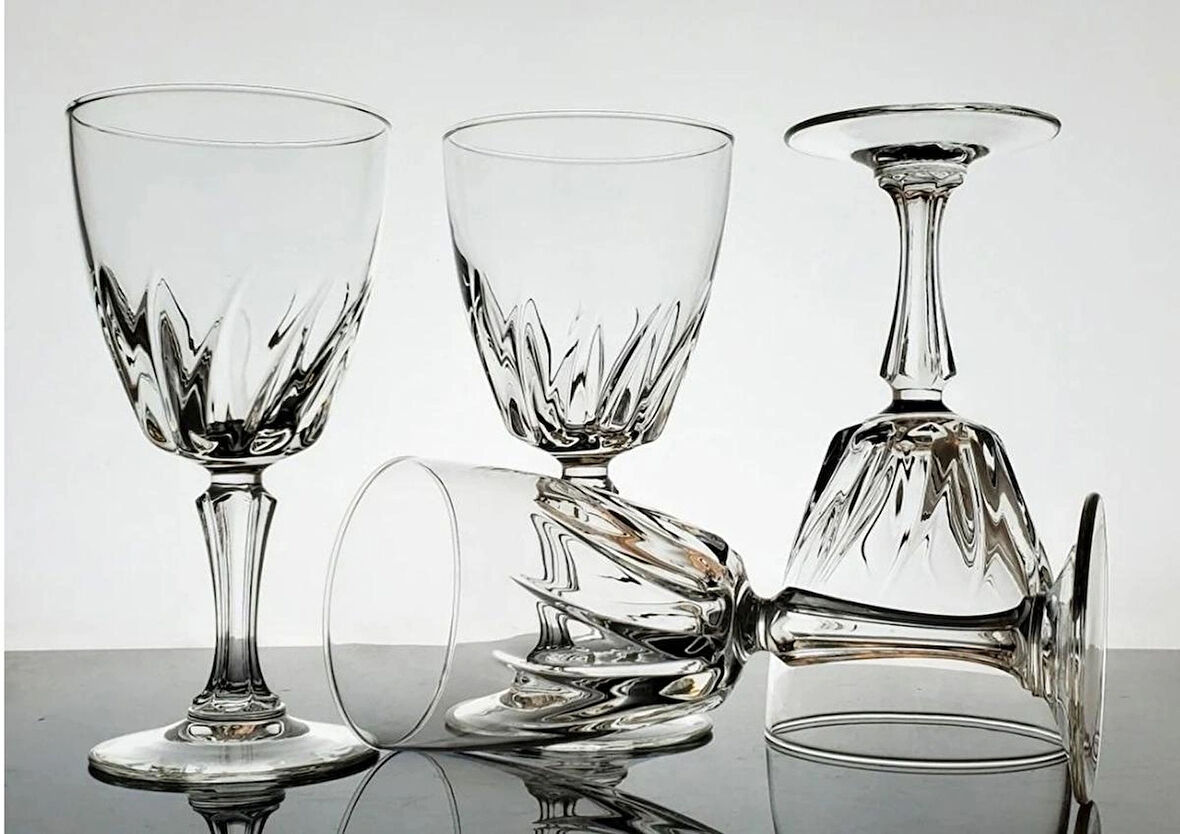 CAM KADEH,ŞARAP,ŞAMPANYA BARDAK SETİ 4 ADET 7x7x15cm