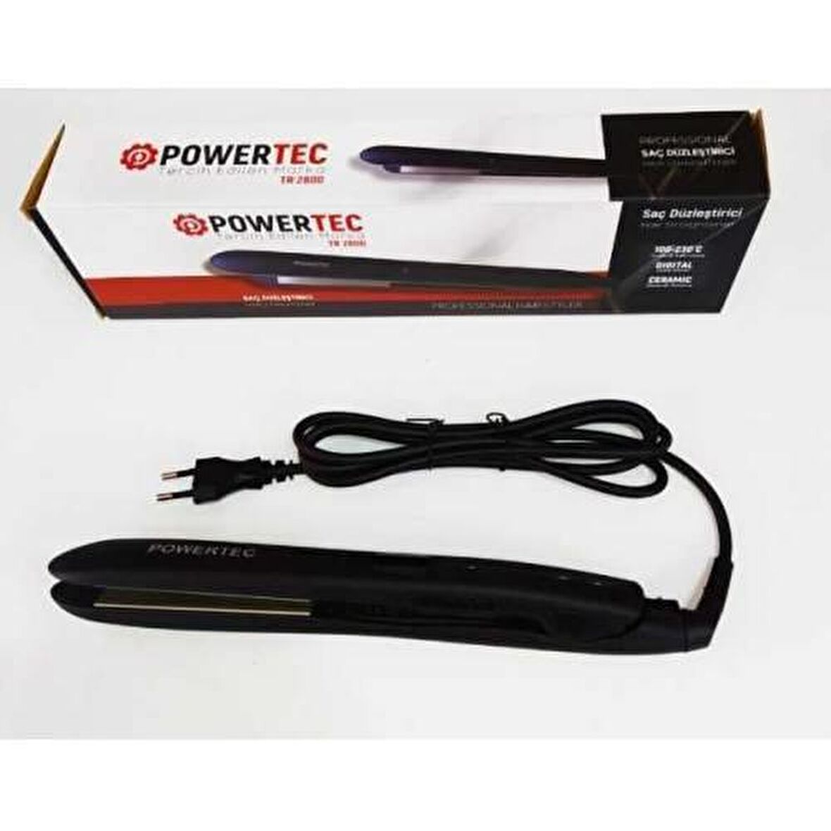 Powertec Tr-2800 Seramik Dijital Ekranlı Saç Düzleştirici 