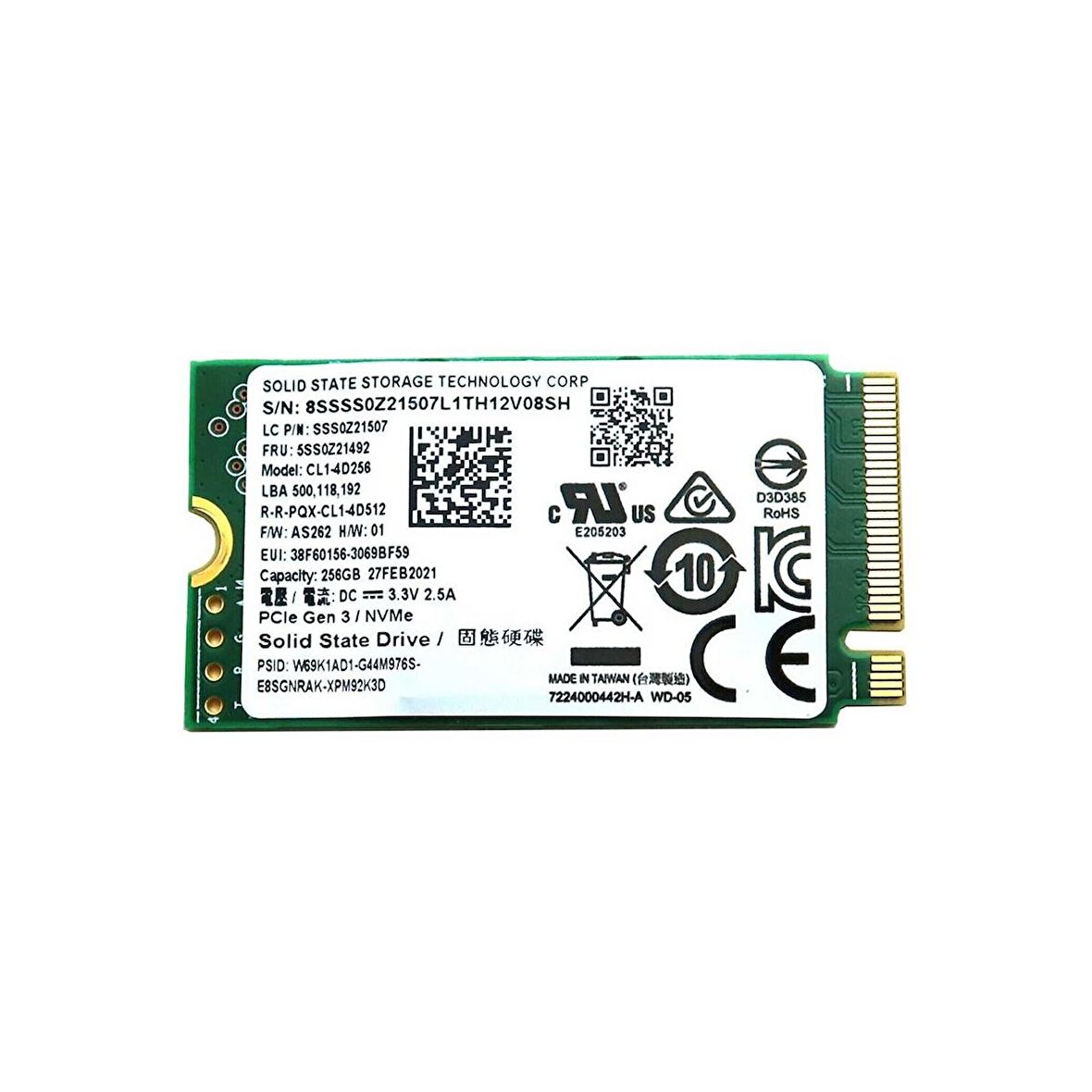 Lite-On CL1-4D256 M.2 256 GB SSD