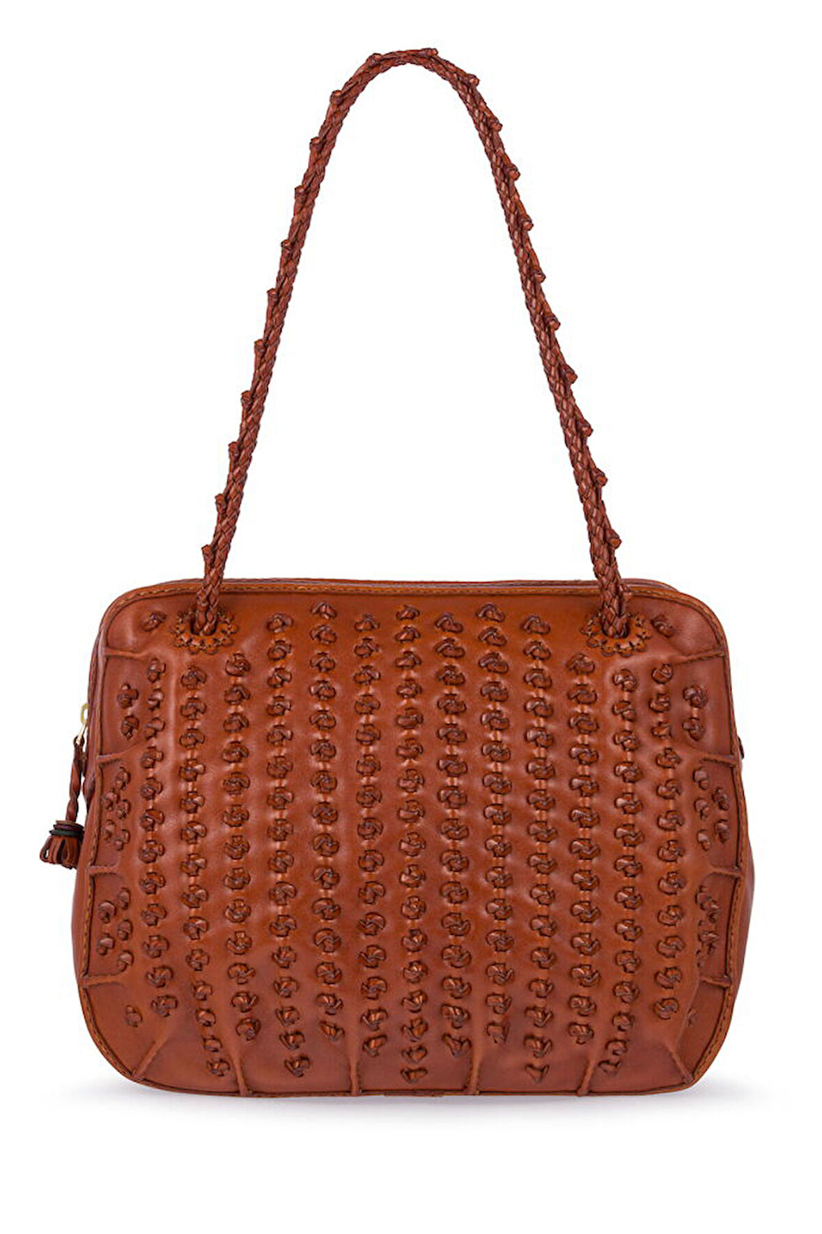 Gön Handmade Taba Kadın Omuz Çantası Kirpi