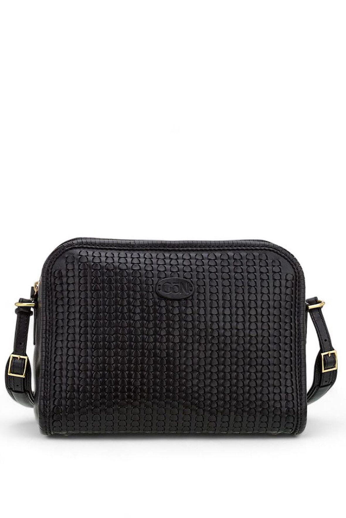 Gön Orek Siyah Deri Kadın Çapraz Askılı Çanta 180 Orek