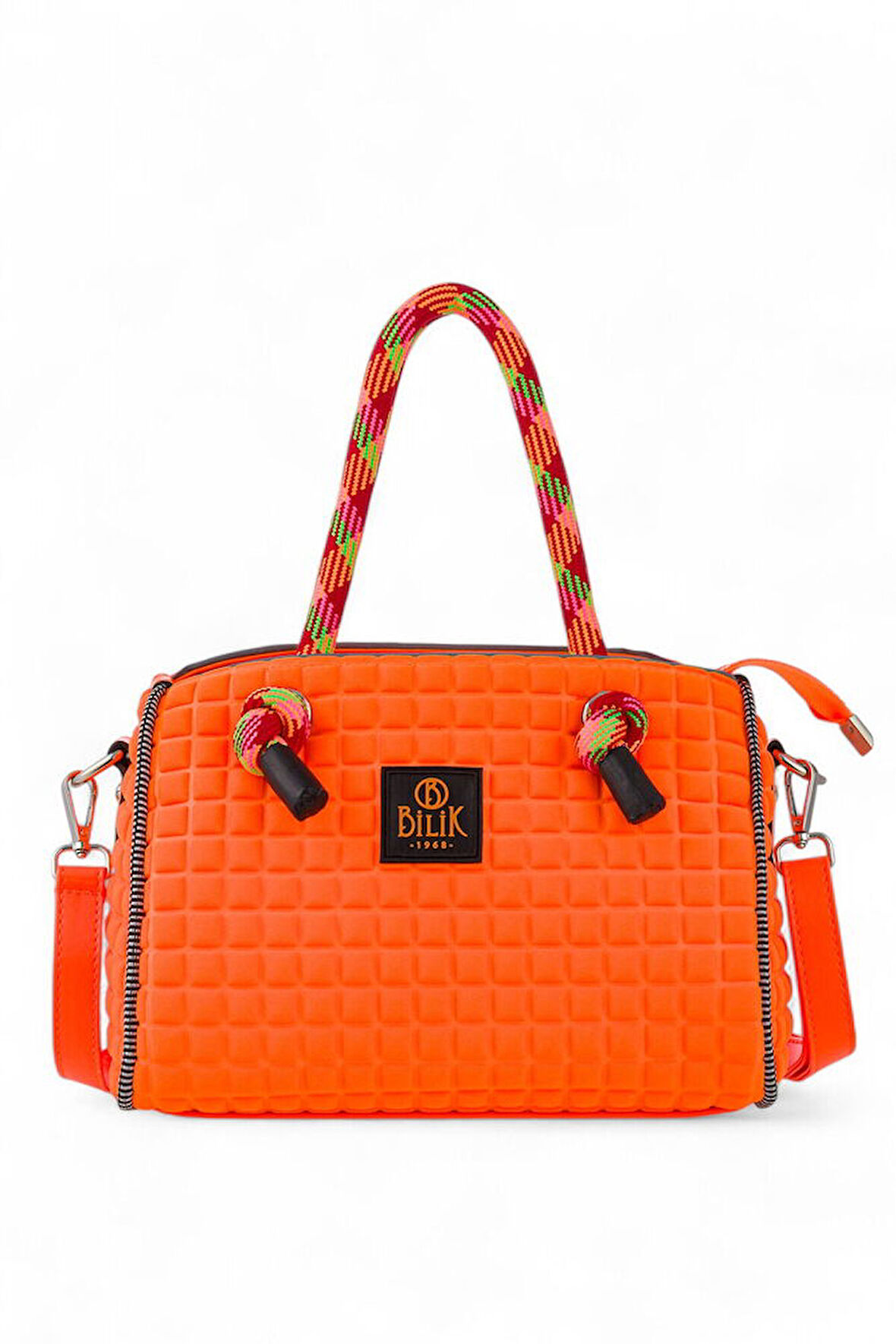 Bilik Deri Scuba Turuncu Kadın El Çantası SPEEDY-M