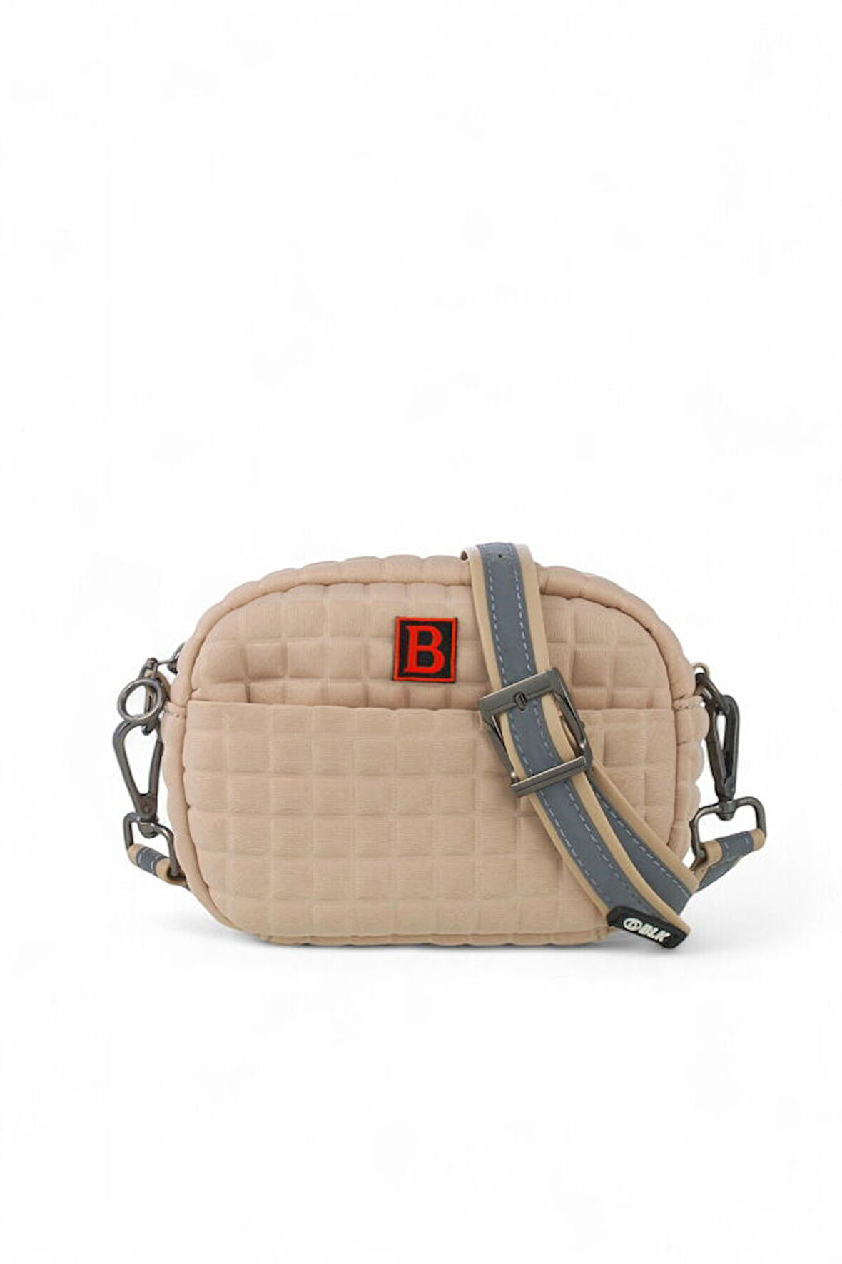 Bilik Deri Scuba Bej Kadın Çapraz Askılı Çanta BALL