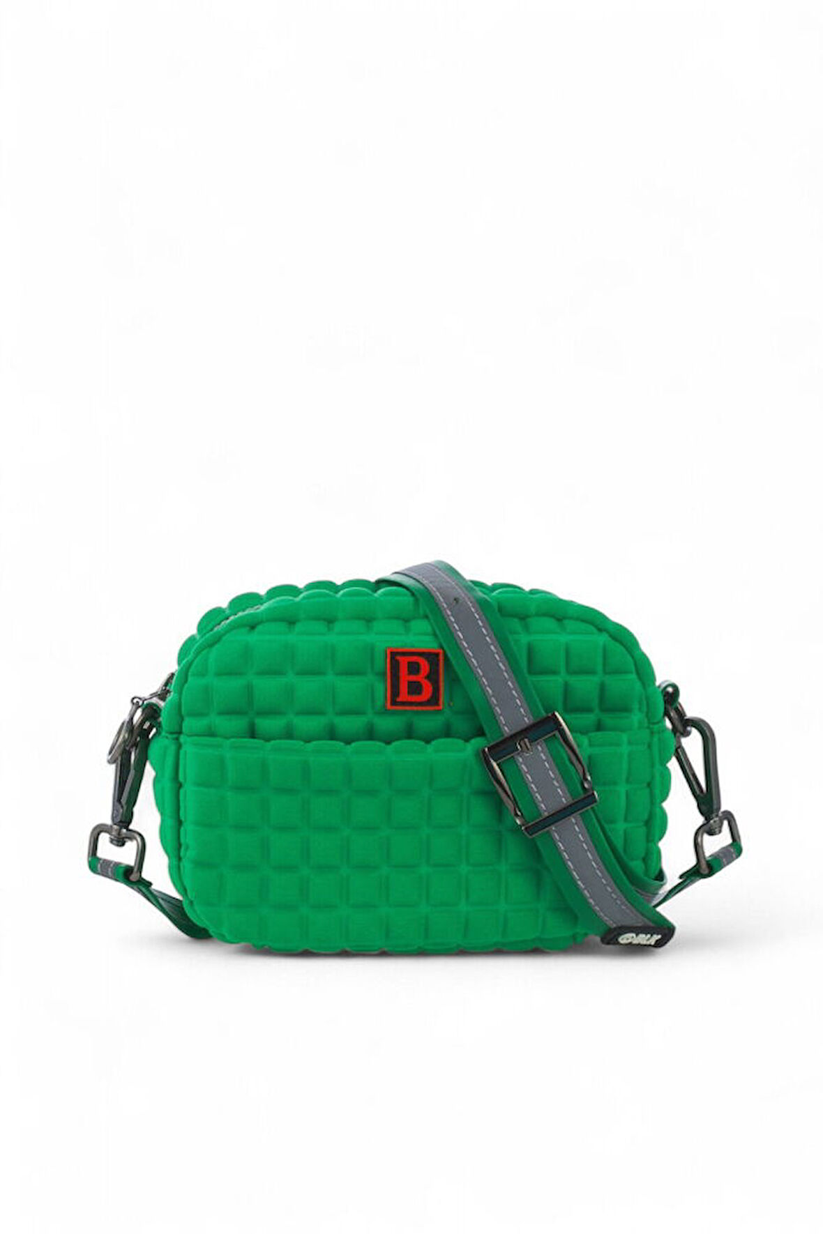 Bilik Deri Scuba Yeşil Kadın Çapraz Askılı Çanta BALL