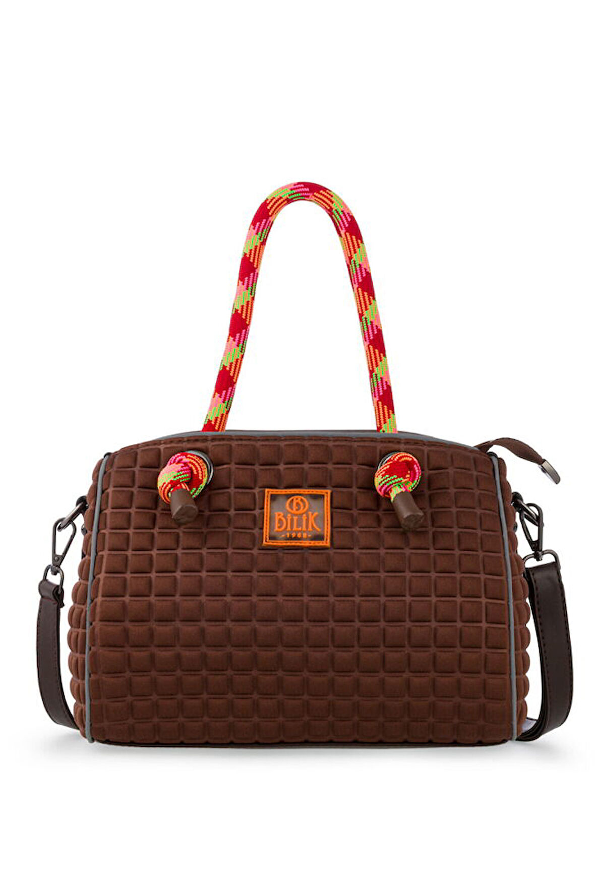 Bilik Deri Scuba Kahve Kadın El Çantası SPEEDY-M