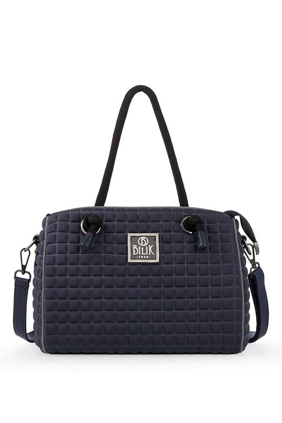 Bilik Deri Scuba Koyu Gri Kadın El Çantası SPEEDY-M