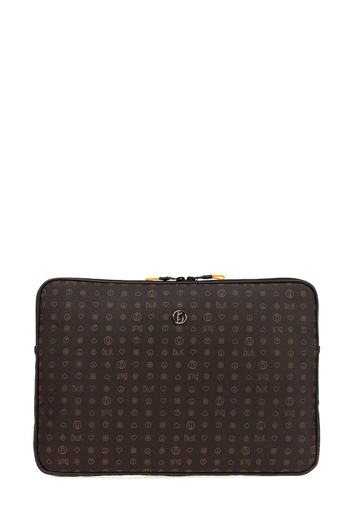 Bilik Deri Monogram Kahve Unisex Laptop & Evrak Çantası LAPTOP-MN 15,6"