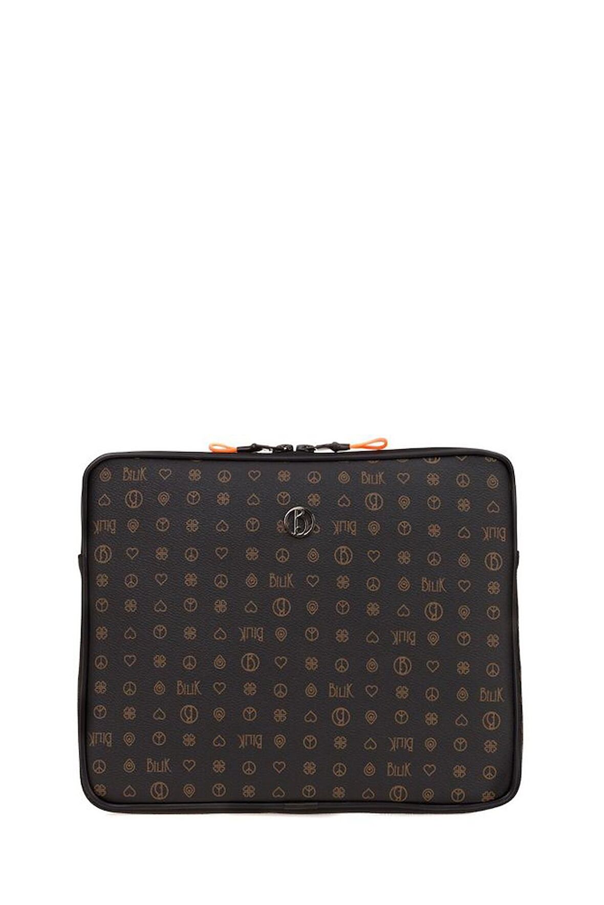 Bilik Deri Monogram Siyah Unisex Laptop & Evrak Çantası TABLET-MN 12"