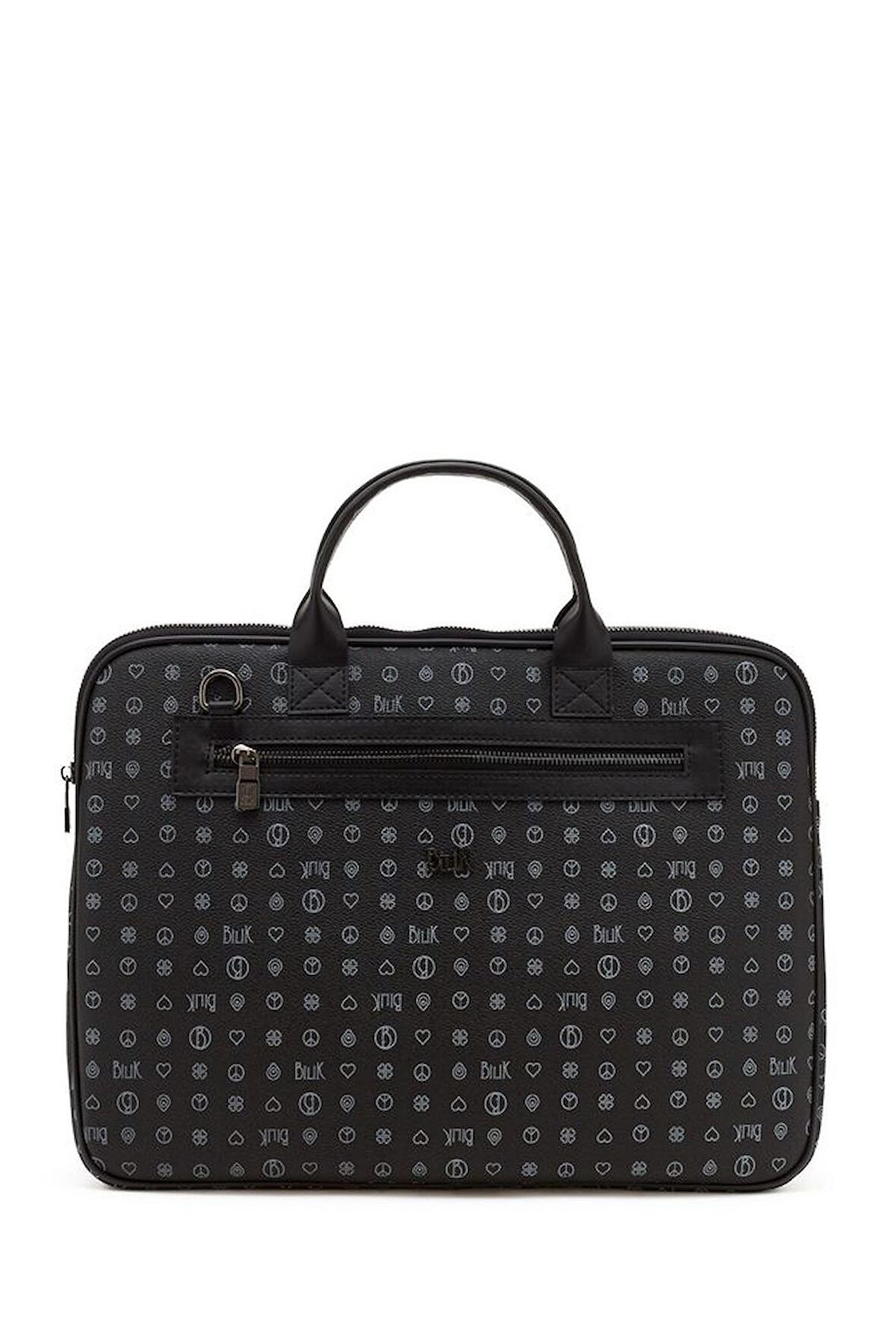 Bilik Deri Monogram Siyah Unisex Laptop & Evrak Çantası RH09 BUSİNESS-MG