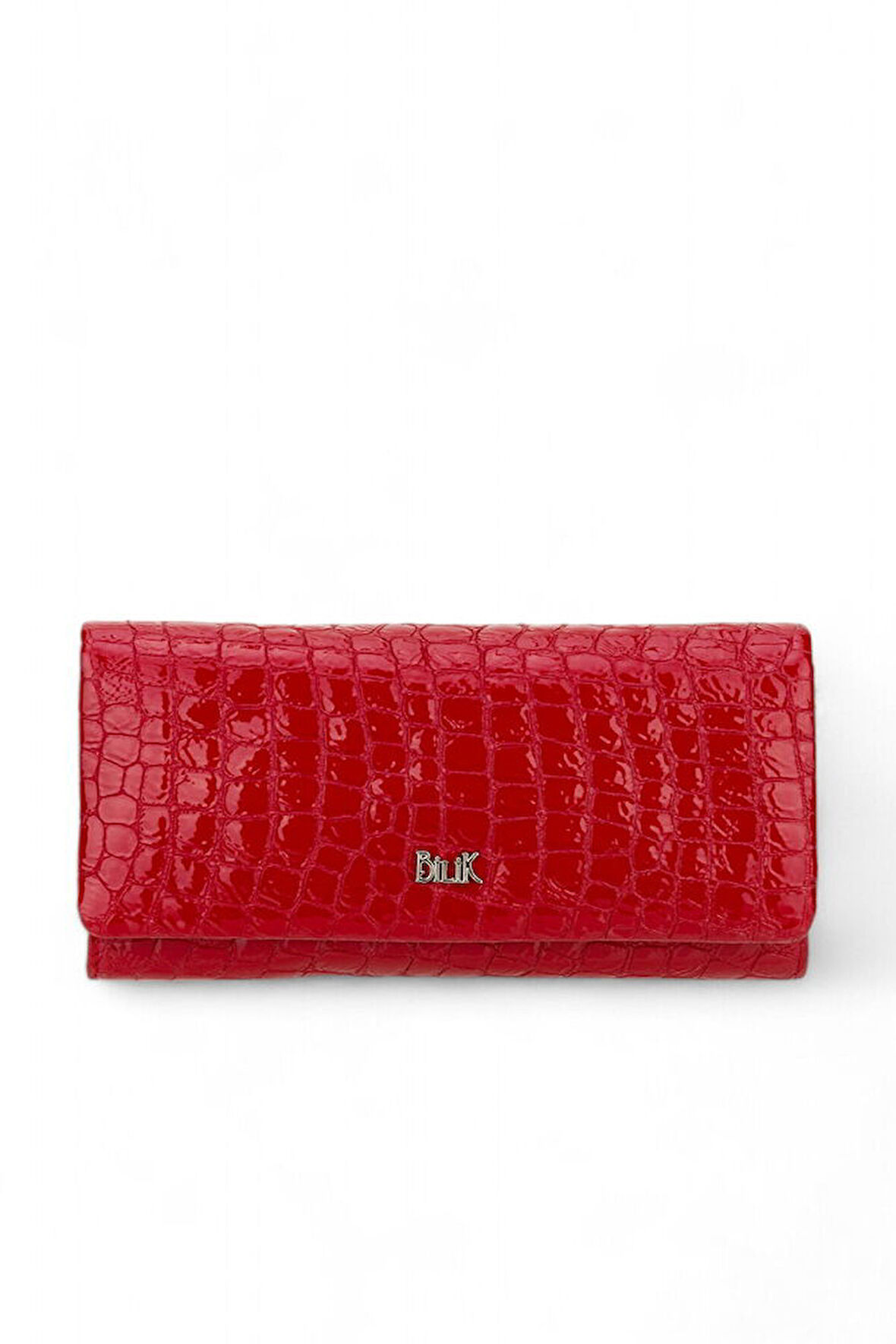 Bilik Deri  Kırmızı Kroko Rugan Kadın Cüzdan BSH 3210