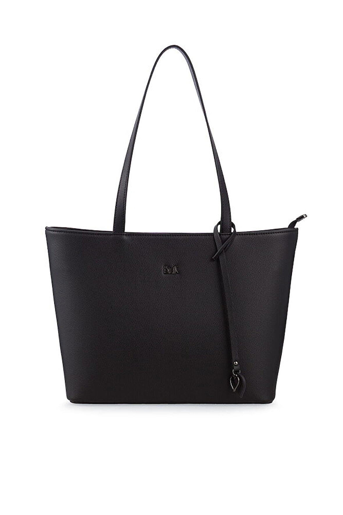 Bilik Deri Logo Detaylı Siyah Kadın Omuz Çantası BLKF AQUA