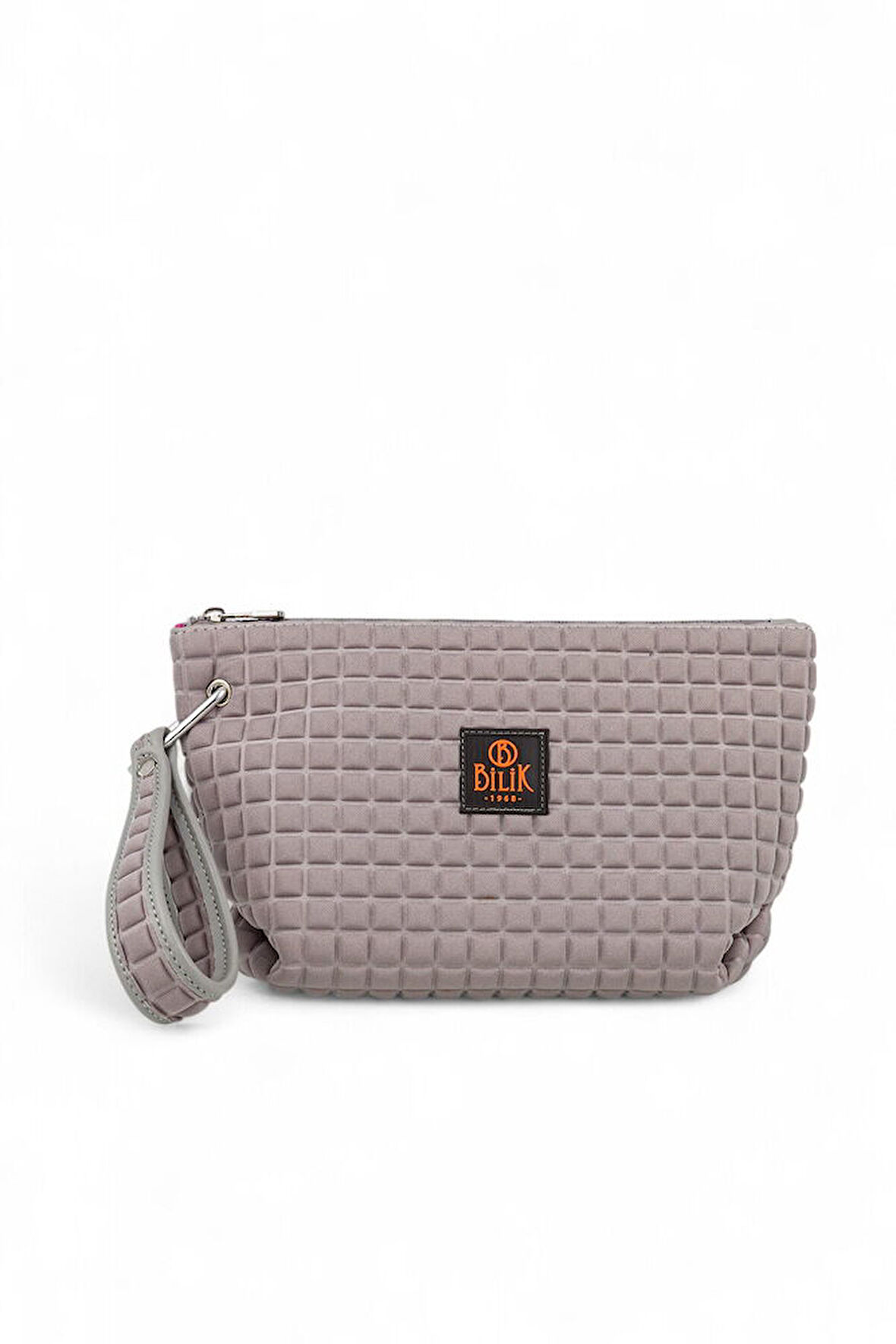 Bilik Deri Scuba Gri Kadın Portföy & Clutch Çanta YELİZ