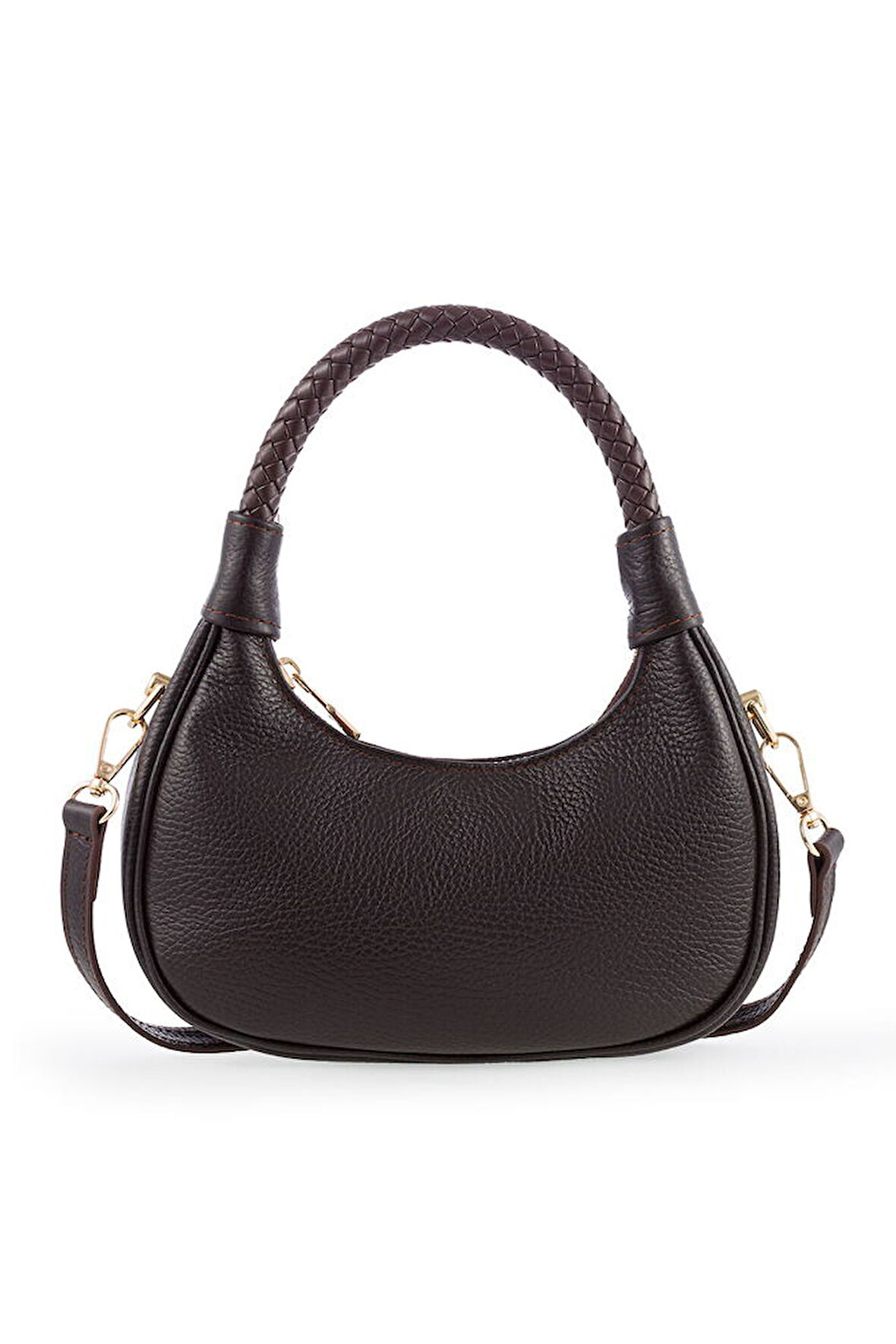 Bilik Deri Mini Kahve Kadın El Çantası BLM 7560-R