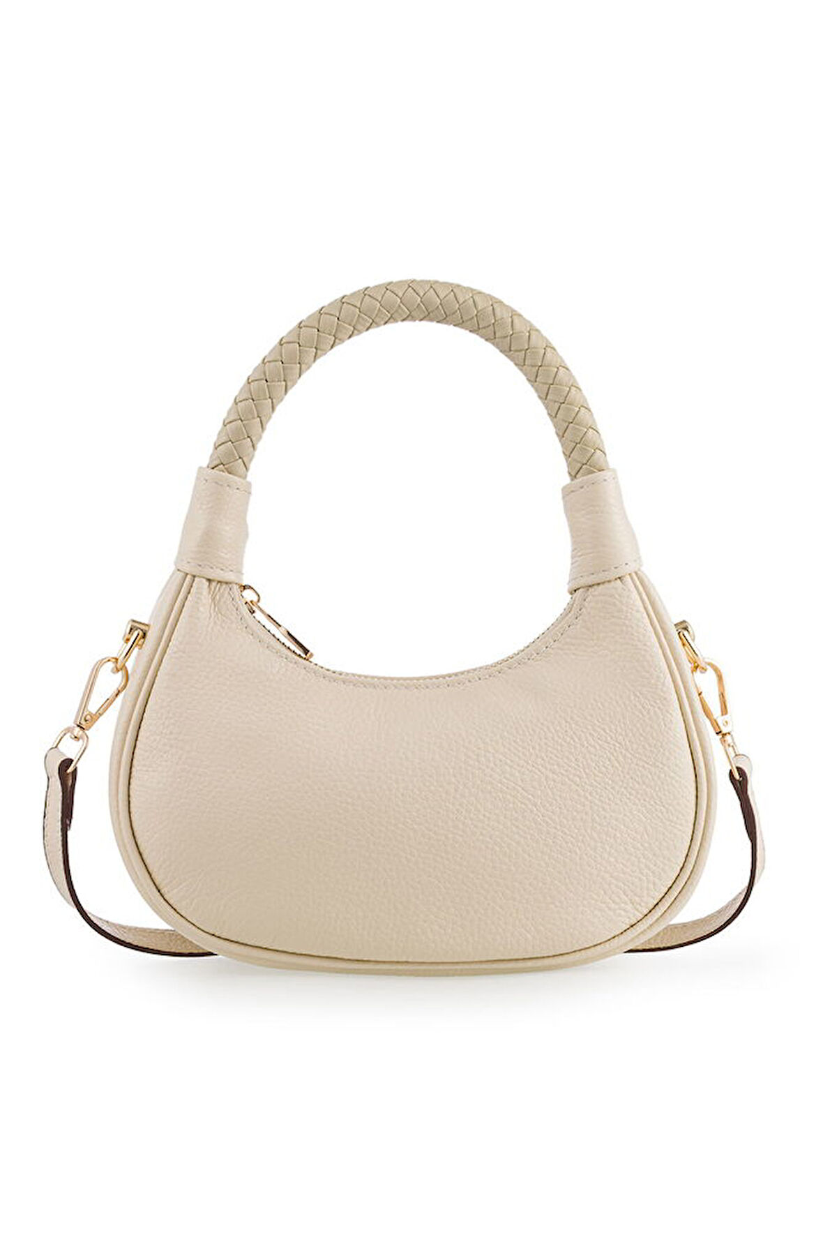 Bilik Deri Mini Bej Kadın El Çantası BLM 7560-R