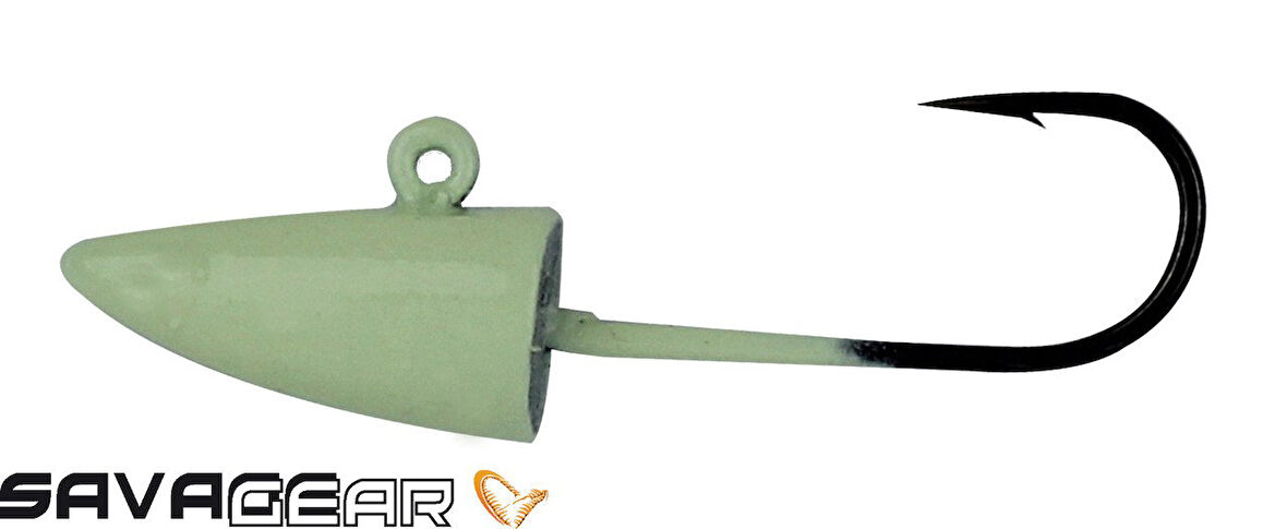 Savage gear LRF Micro sandeel jigghead 1,5g #8 4pcs Glow 