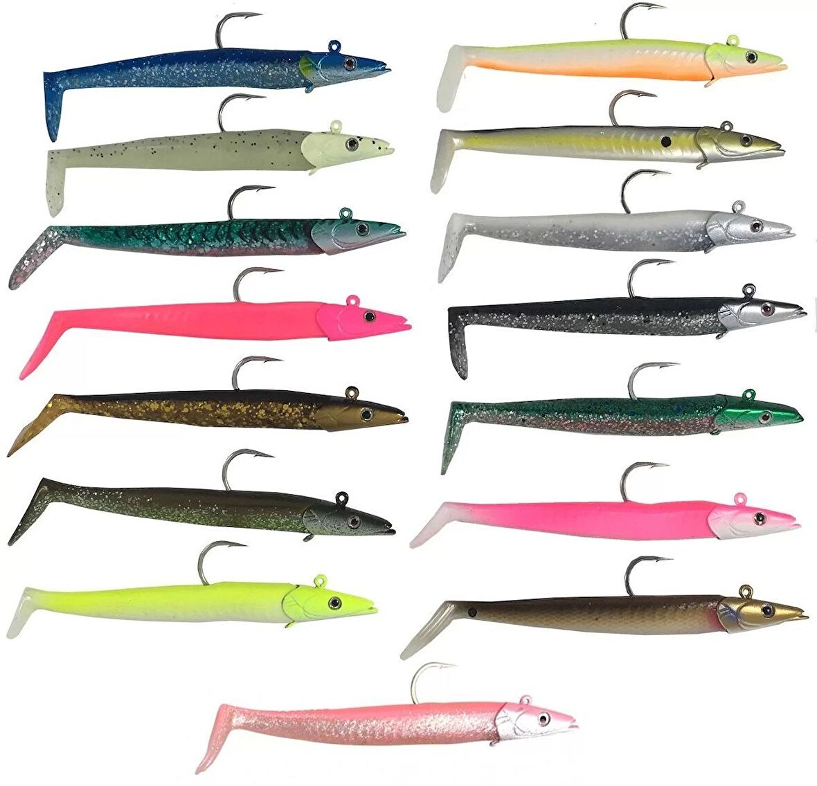 Savage gear Sandeel 12.5 cm 23 gr 2+1 Adet Suni Yem Savage gear-Real Pearl