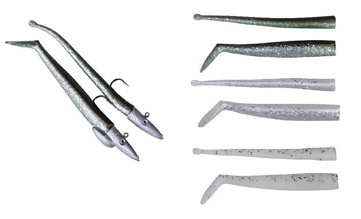 Savage gear Mini Sandeel Kit 10 Adet (12+1+4+4) Suni Yem Savage gear-Sandeel
