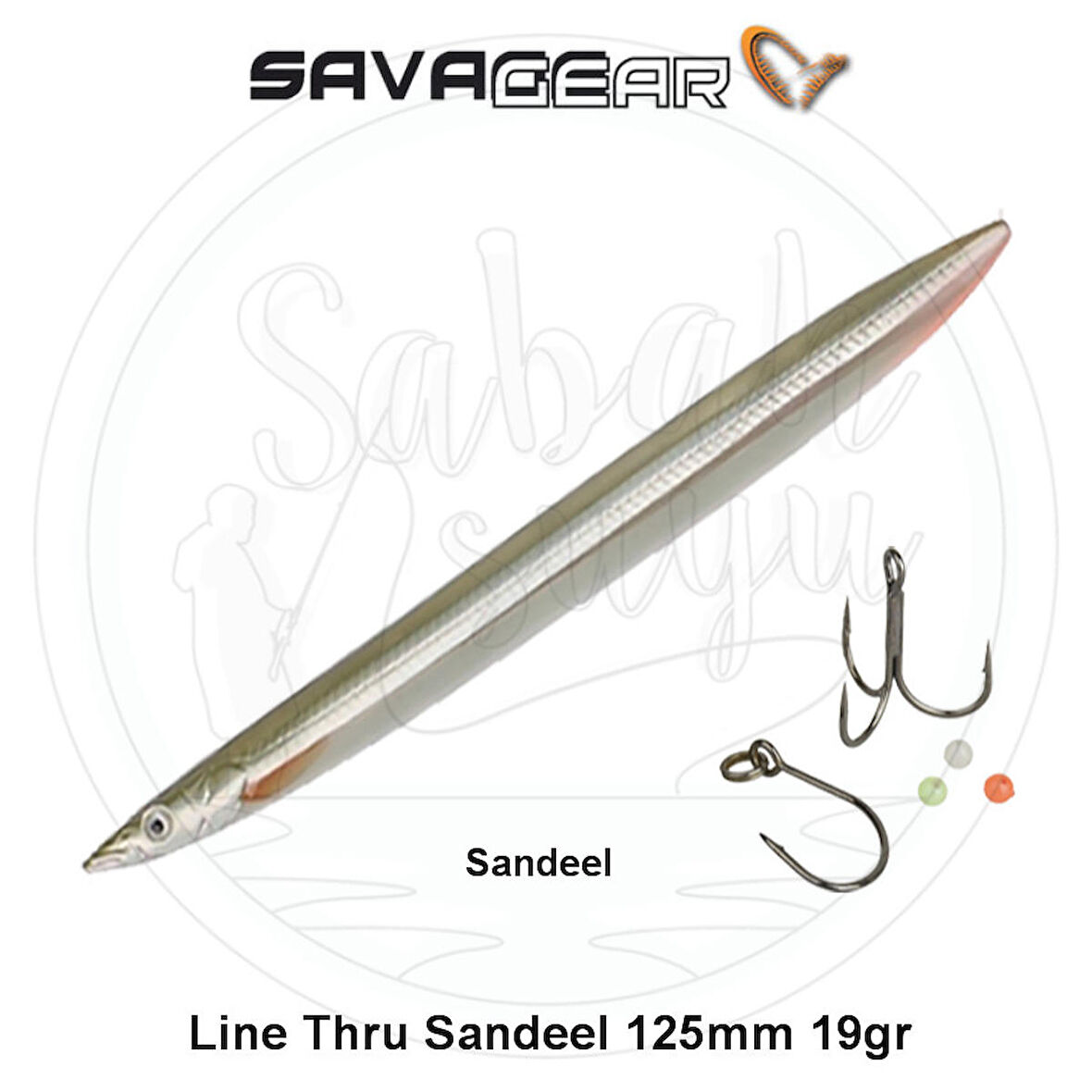 Savage Gear 3D Line Thru Sandeel 125mm 19g 01 Sandeel