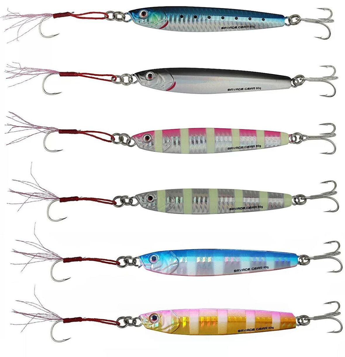 Savage gear 3D Slim Minnow 10 gr Jig Suni Yem Savage gear-Glow Zebra