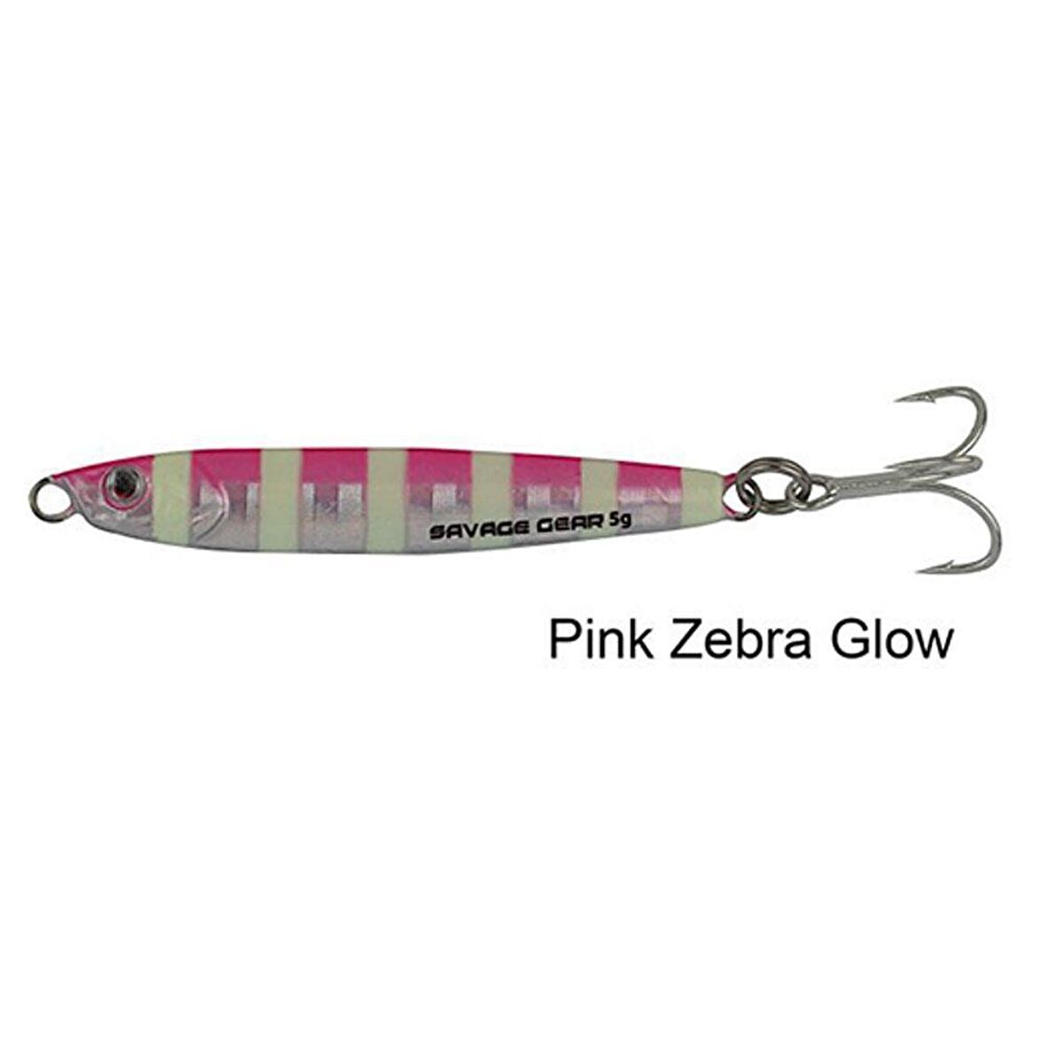 Savage Gear 3D Slim Minnow Jig 5 Gr 4,6 Cm Pink Zebra Glow