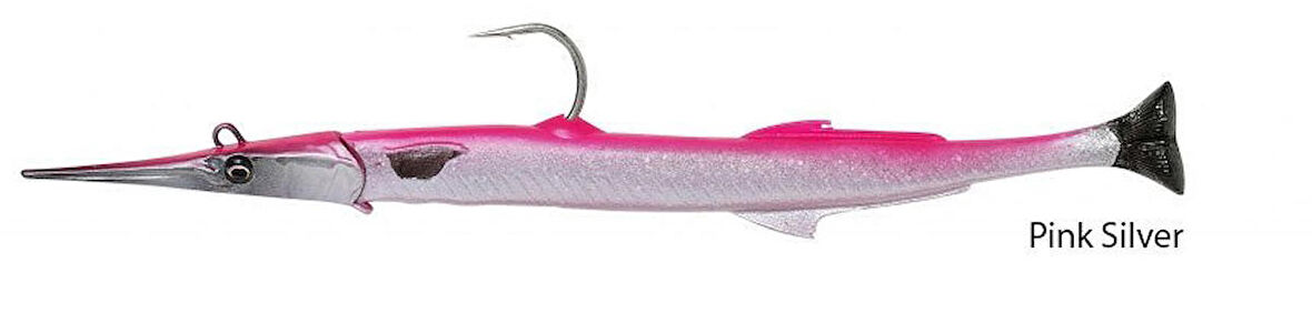 Savage gear Needlefish Pulsetail 2+1 30 cm 105g Suni Yem Pink Silver