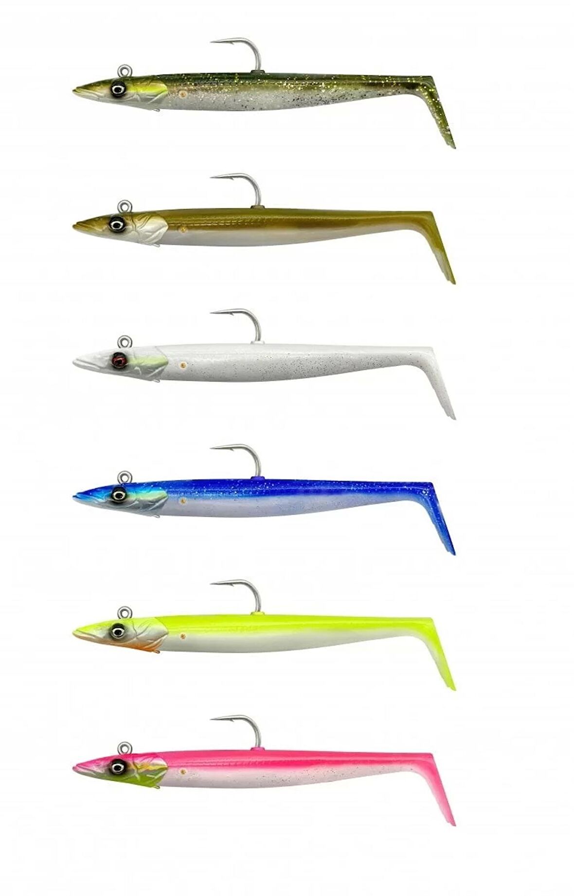 Savage Gear Sandeel V2 14 cm 33 gr 2+1 Savage gear-White Pearl Silver