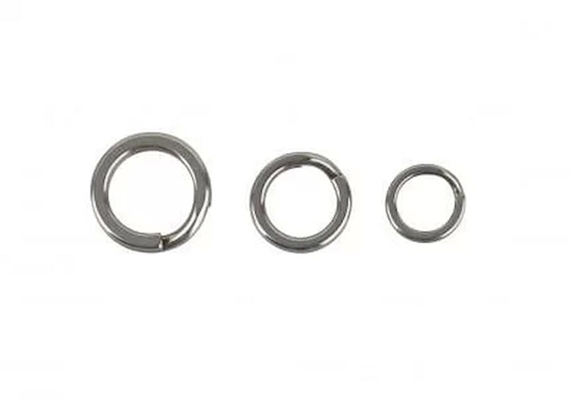 Savage Gear Split ring SS+BLN 10+10 Savage gear-6MM 77LBS 35KG